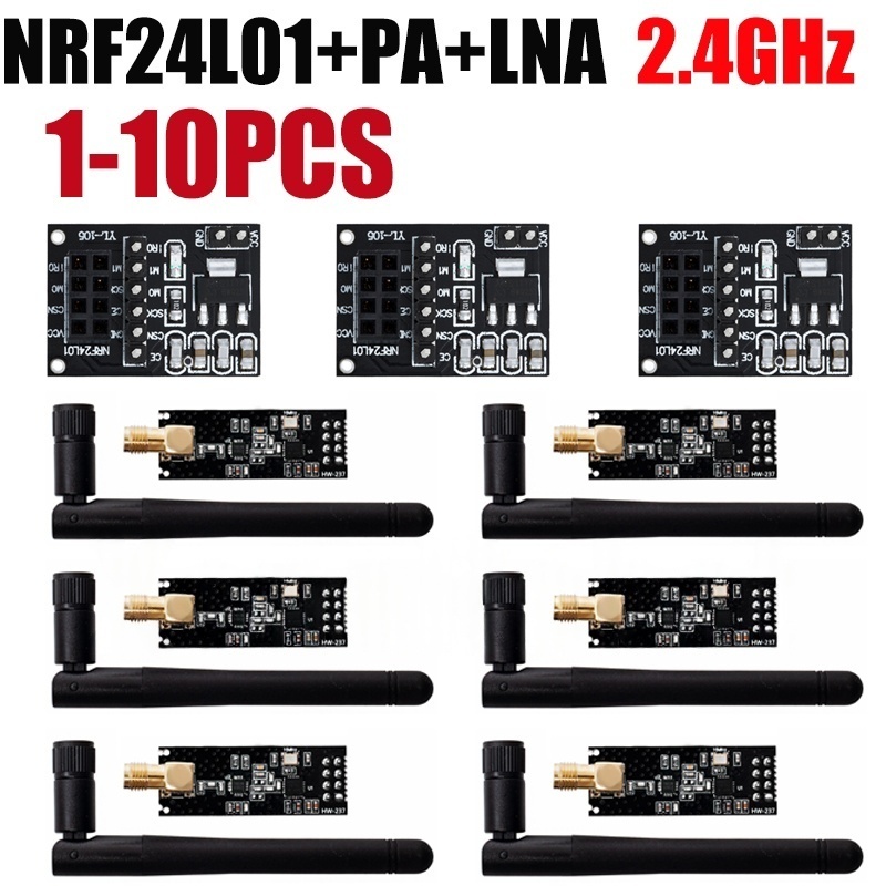 Nrf24L01 Module Wireless - 1-10PCS NRF24L01+PA+LNA Wireless Transceiver RF Transceiver