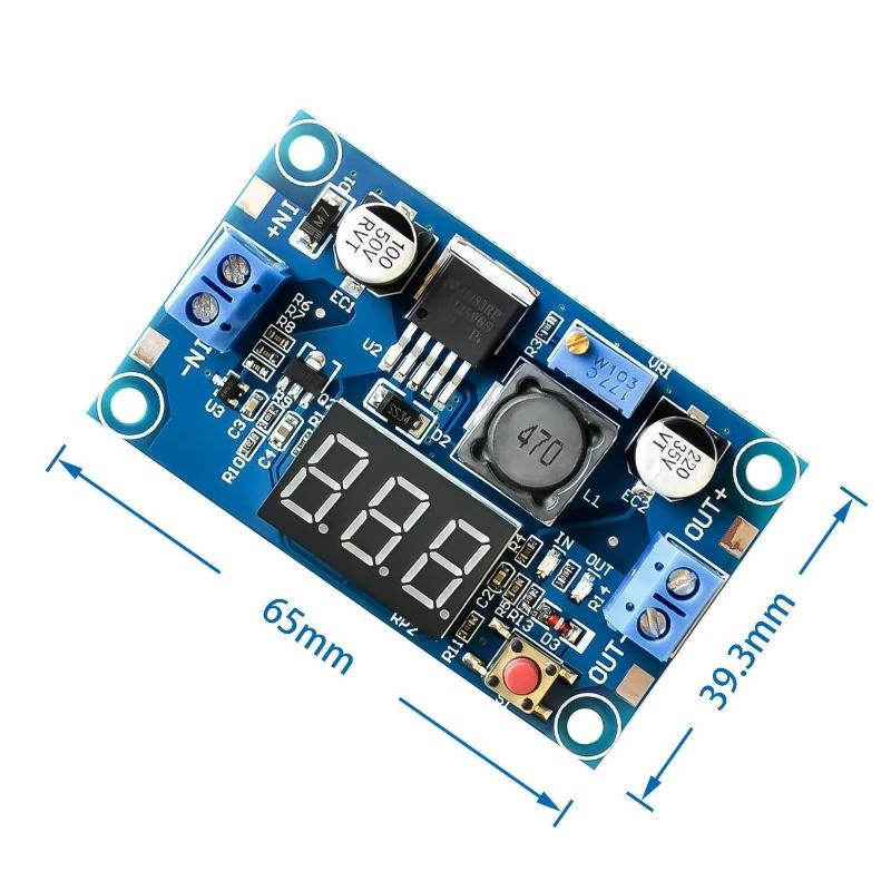 Diy Electronics Power Supply - LM2596 Power Supply Module With Display