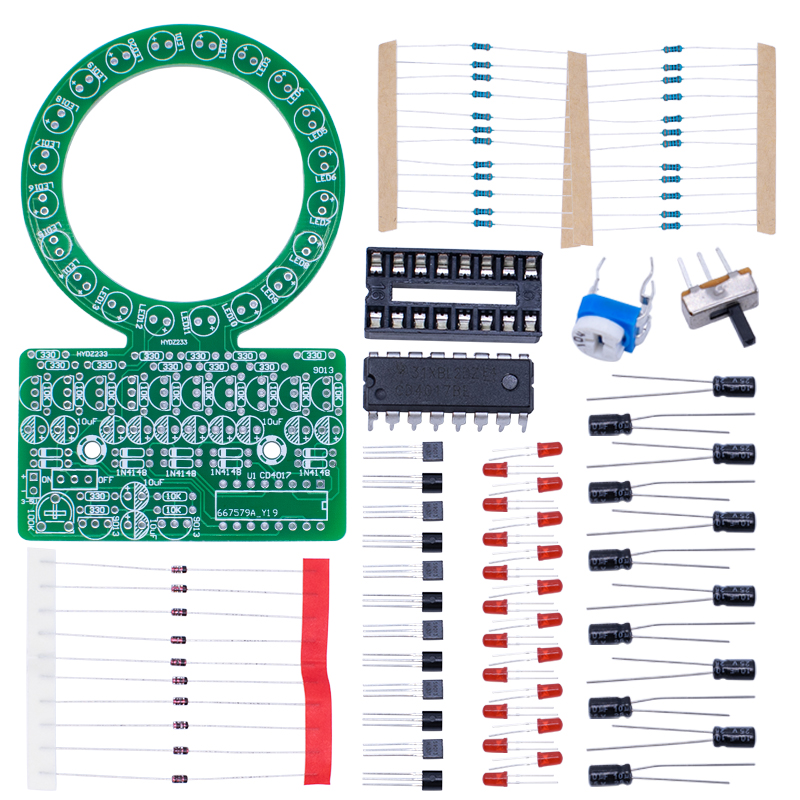 CD4017 Ring Gradient LED Flowi - Diy Electronics Kits For Kids ulasan dan harga