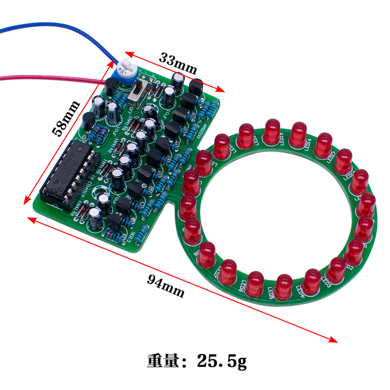 CD4017 Ring Gradient LED Flowi - Diy Electronics Kits For Kids ulasan dan harga