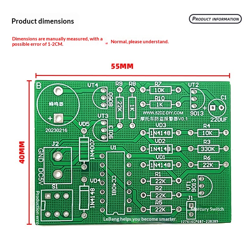 Motorcycle Vibration Anti-Thef - Diy Motorcycle Electronics ulasan dan harga