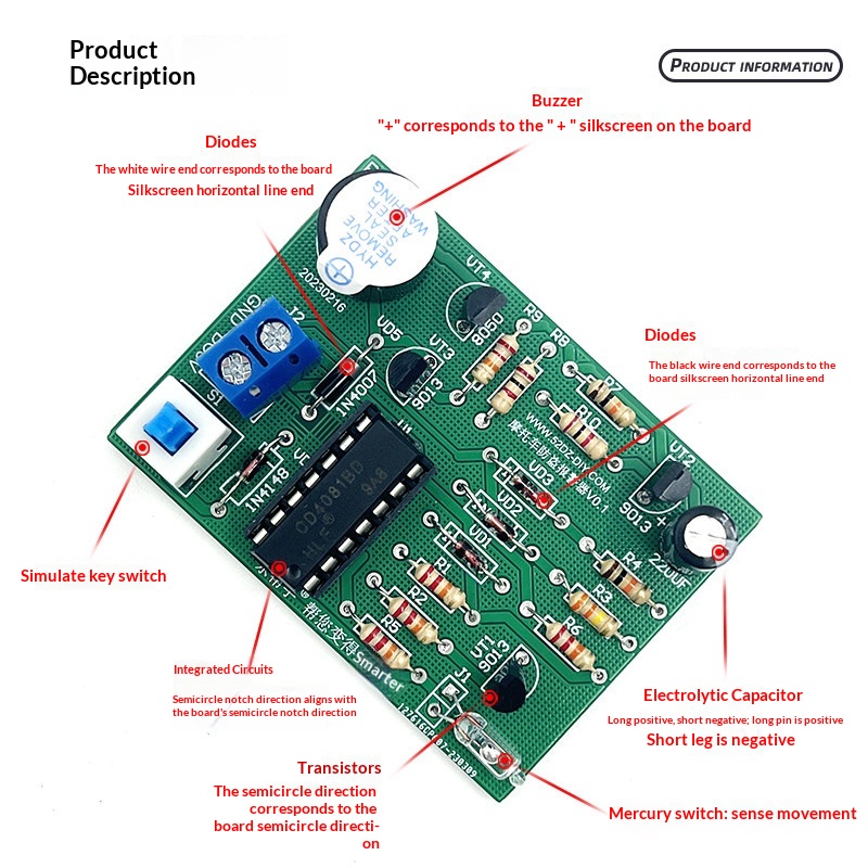 Motorcycle Vibration Anti-Thef - Diy Motorcycle Electronics ulasan dan harga