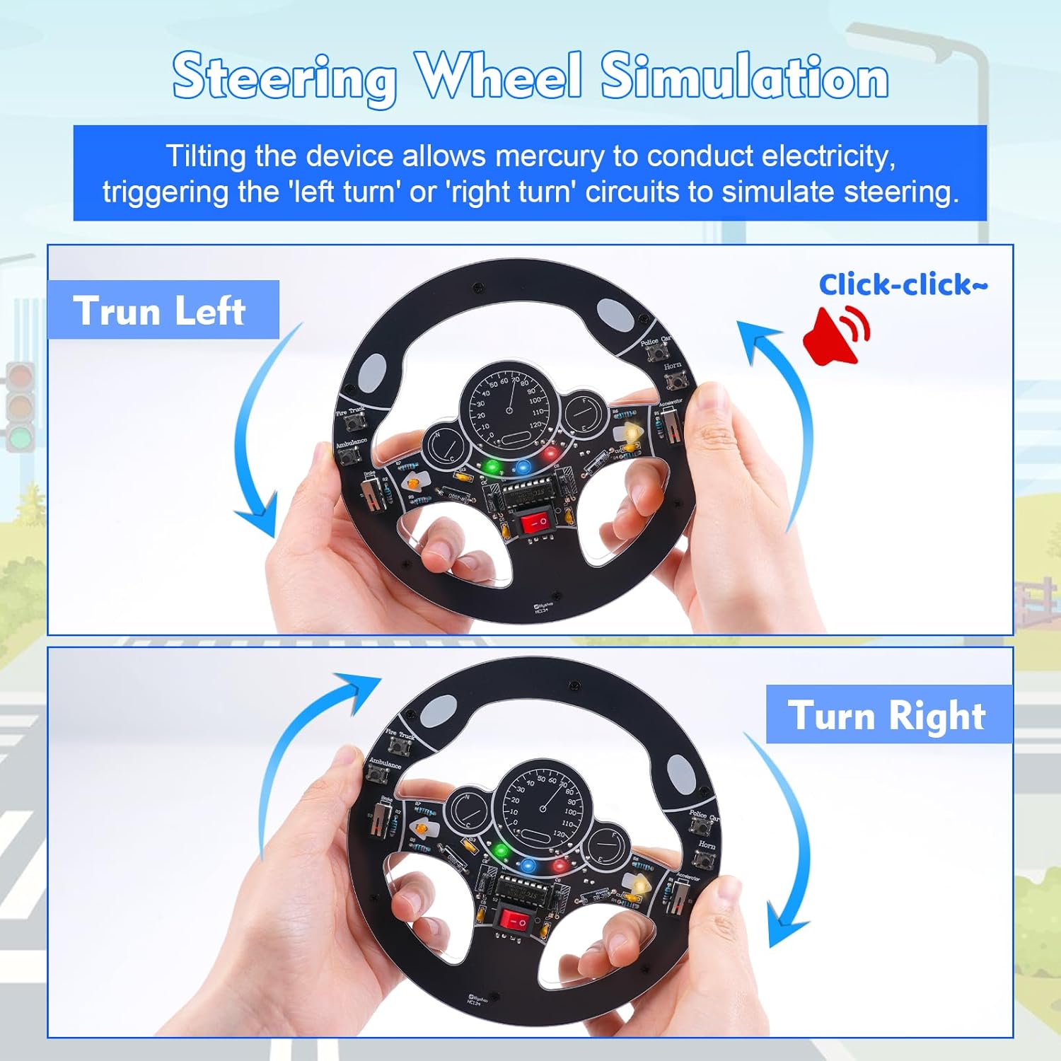 Car Steering Wheel DIY Solderi - Pcb Etching Kit ulasan dan harga