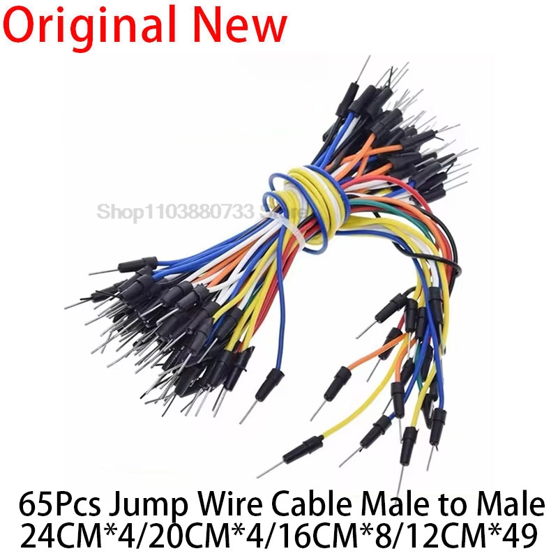 65Pcs/lot Jump Wires Cable Fle - Diy Electronics Load Cell ulasan dan harga