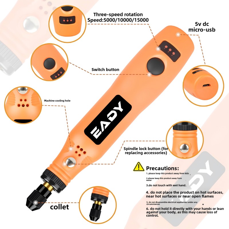 USB Cordless Rotary Tool Kit – - Diy Electronics Power Supply ulasan dan harga