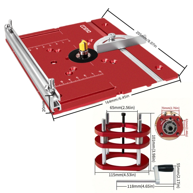 Aluminum Router Lift Base Kit  - Diy Electronics Workbench ulasan dan harga