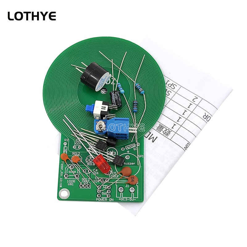 DC 3V-5V Metal Detector Kit DI - Diy Electronics Set ulasan dan harga